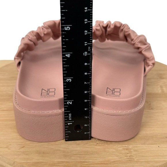 No Boundaries Ruched Platform Slide Sandals – Blush Pink – Women’s Size 8 - Picture 11 of 12